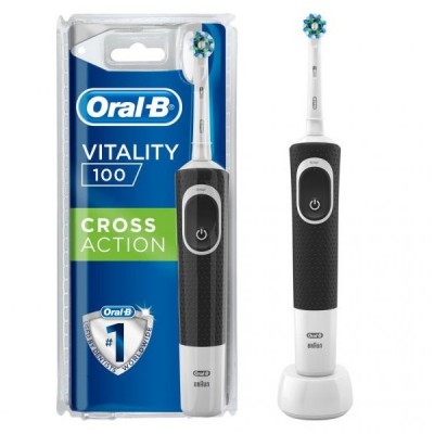 مسواک برقی اورال بی ویتالیتی d100 مدل cross action مشکی