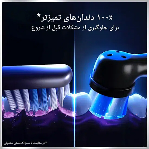 مسواک برقی اورال بی مدل IO 6 مشکی (نسل جدید IO 6)