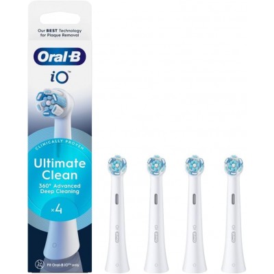 سر یدک مسواک برقی اورال بی مدل iO Ultimate clean سفید (بسته 4 عددی)