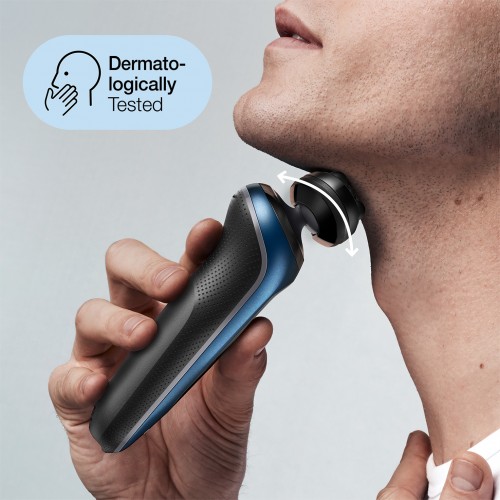 ریش تراش سری 6 براون مدل 60B-1000s به رنگ آبی قیمت ریش تراش سری 6 براون مدل 60B-1000s به رنگ آبی