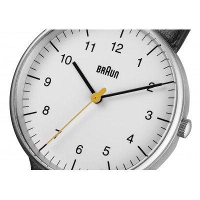 ساعت مچی کلاسیک با بند چرمی و صفحه نمایش سفید مدل GENTS BN0021 براون