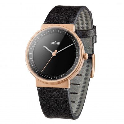 ساعت مچی کلاسیک زنانه با بند چرمی سیاه و صفحه نمایش سیاه ،مدل LADIES BN0031 براون